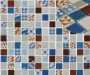 Mosaic White / Blue