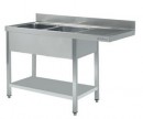 SINK WITH FRAME + 2 + ESCURRIDOR CUBETAS RIGHT FSBE-187-LD