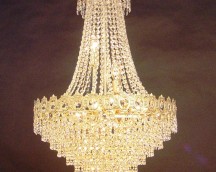 Empire Lamp with Crystal Lead
