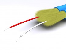 50/125 multimode optical fiber cable 2-fiber OM2 ZIP TWIN LSZH