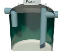 VERTICAL GREASE SEPARATOR CHAMBER