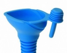 SILICONE FUNNEL WITH STOPPER