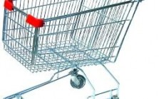 Supermarket carts and baskets