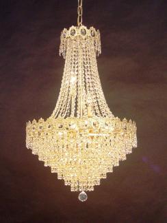 Empire Lamp with Crystal Lead