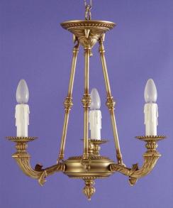 Neoclassical bronze lamp